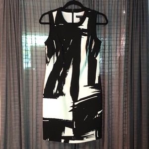 Banana Republic black and white dress